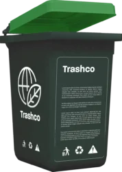 55 Gallon Trash Bin