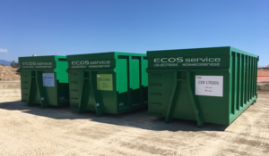 noleggio cassoni scarrabili per raccolta rifiuti Ecos Service Srl Roma ( calcinacci - inerti - rifiuti leggeri )